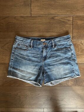 J.Crew Factory Classic Denim Shorts, Raw Hem